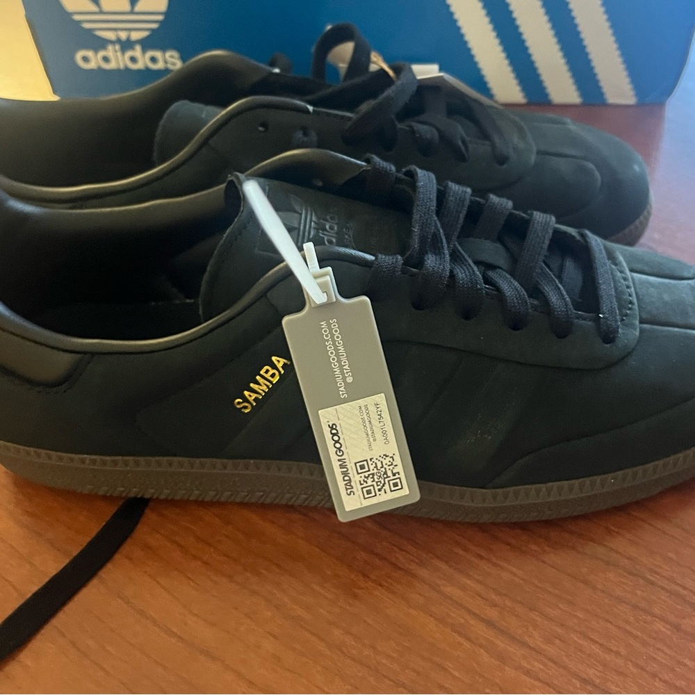 Adidas Samba OG Leather Shoes 'Core Black/Gum'